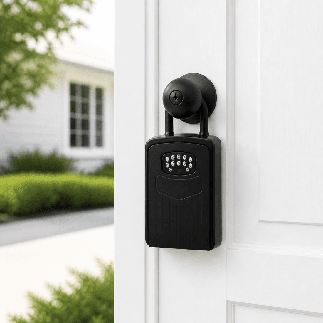 AIgentLock installed on a property door